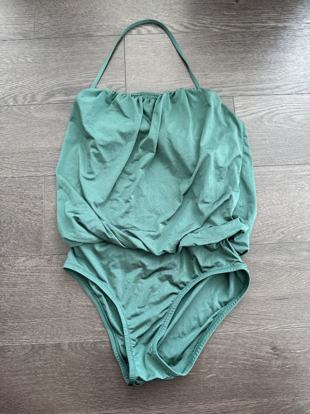 Jcrew green one piece swimsuit size 0